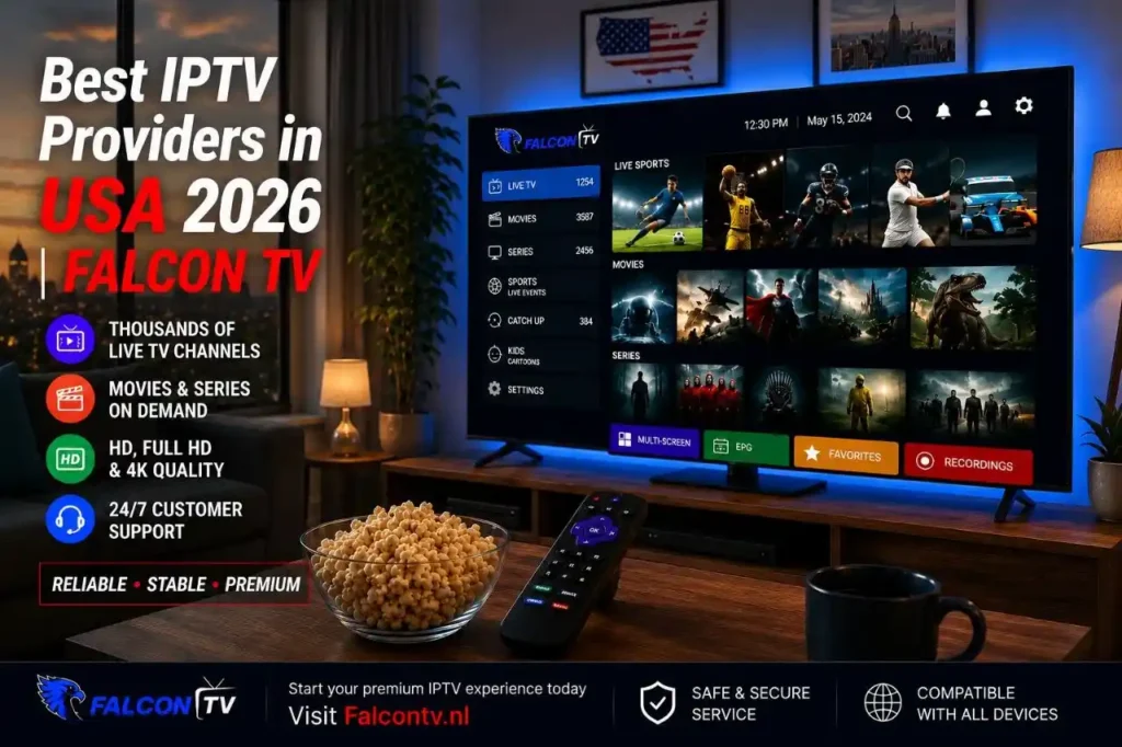 the Best IPTV Providers in USA in 2026 | Falcon TV