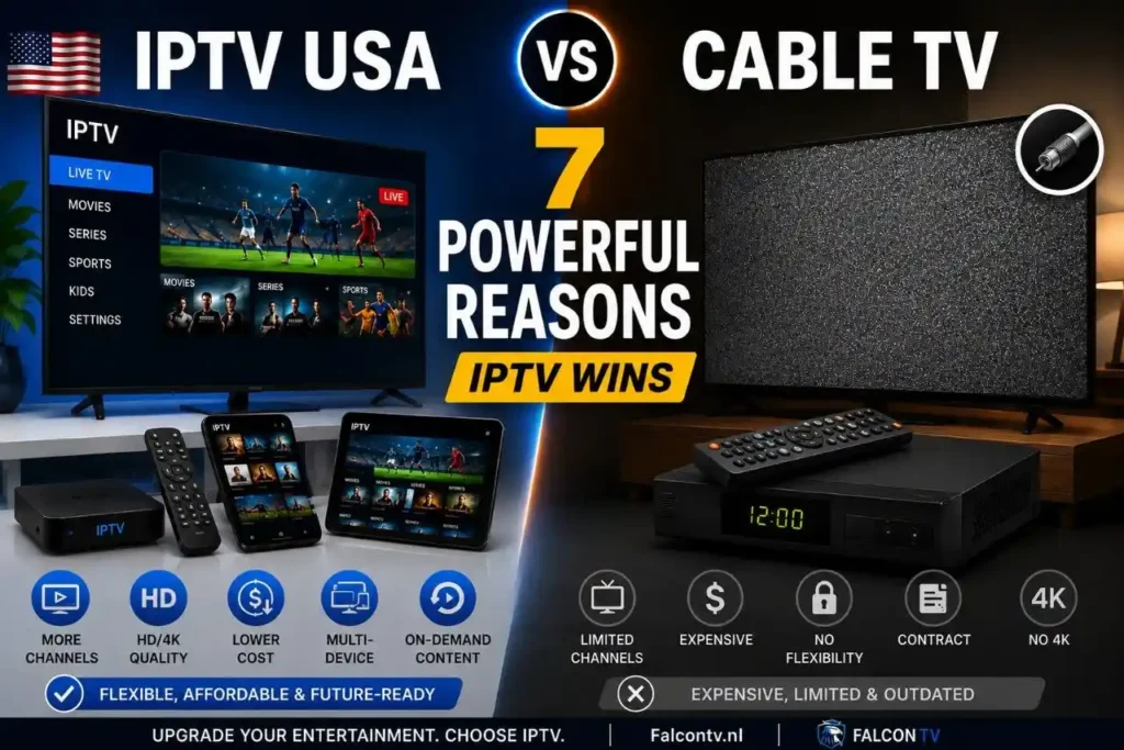 IPTV vs Cable TV Cable TV FALCON TV
